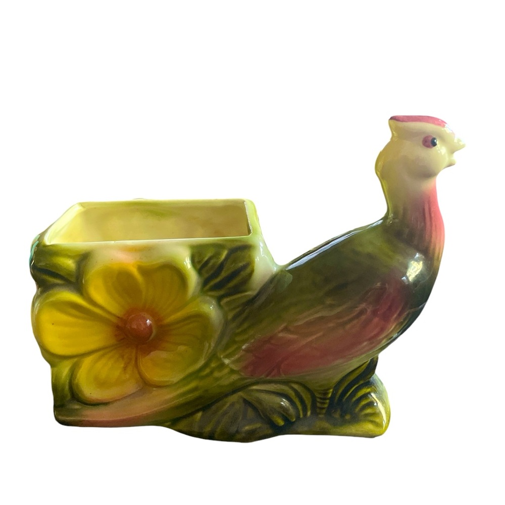 Vintage Hull Pottery Pheasant Planter